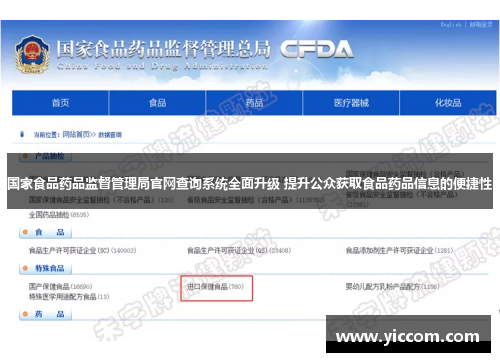 国家食品药品监督管理局官网查询系统全面升级 提升公众获取食品药品信息的便捷性